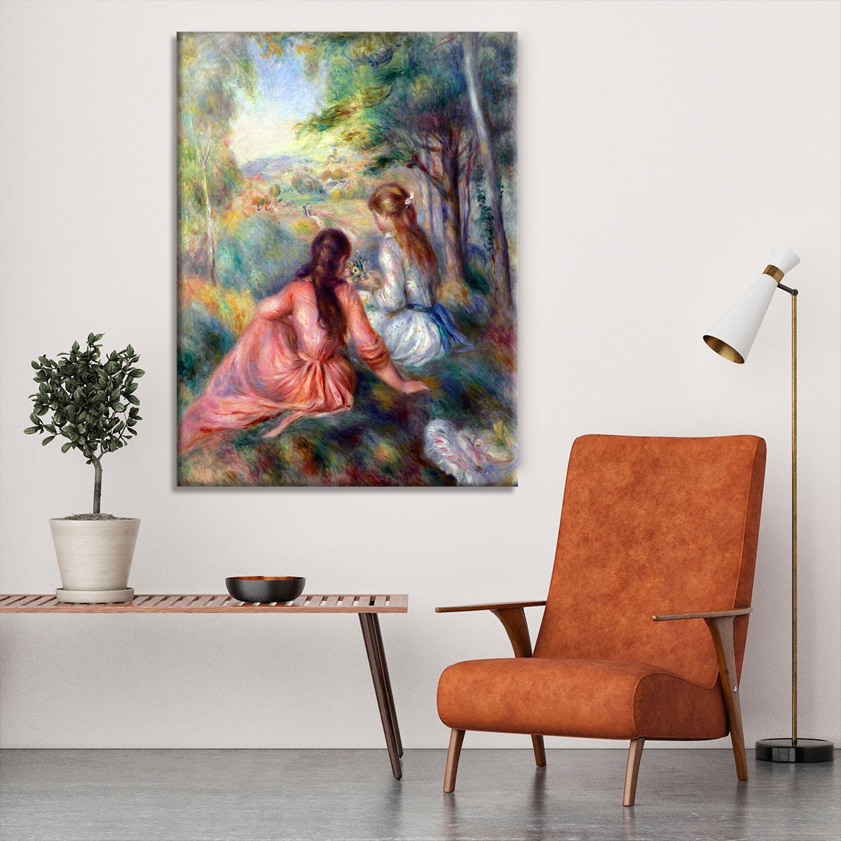 In the meadow by Renoir Canvas Print or Poster