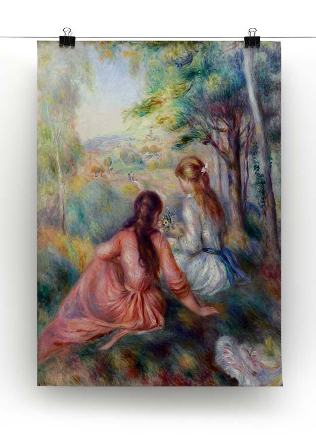 In the meadow by Renoir Canvas Print or Poster - Canvas Art Rocks - 2