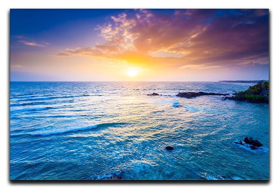 Indian ocean on sunset Canvas Print or Poster  - Canvas Art Rocks - 1