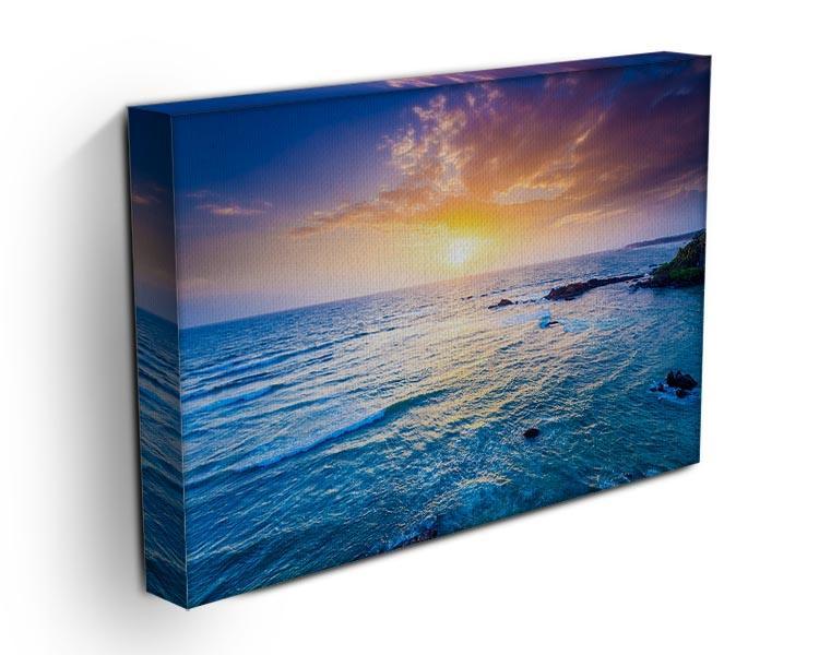 Indian ocean on sunset Canvas Print or Poster - Canvas Art Rocks - 3