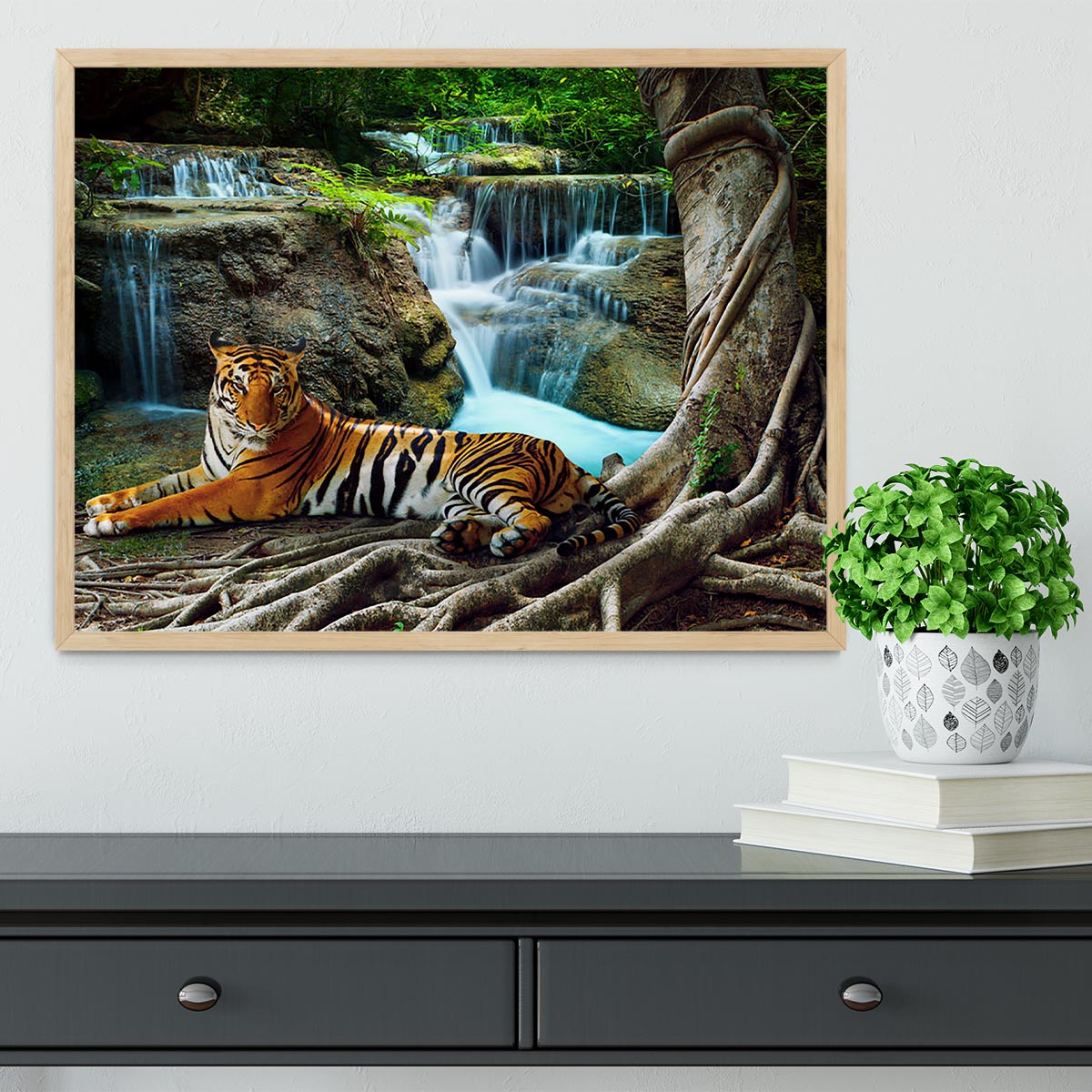 Indochina tiger Framed Print - Canvas Art Rocks - 4