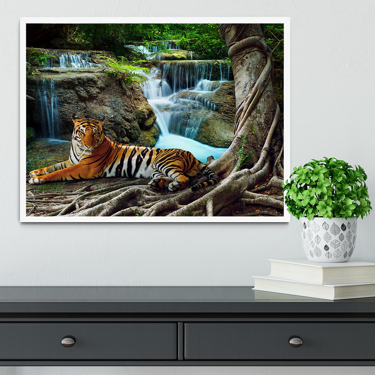 Indochina tiger Framed Print - Canvas Art Rocks -6