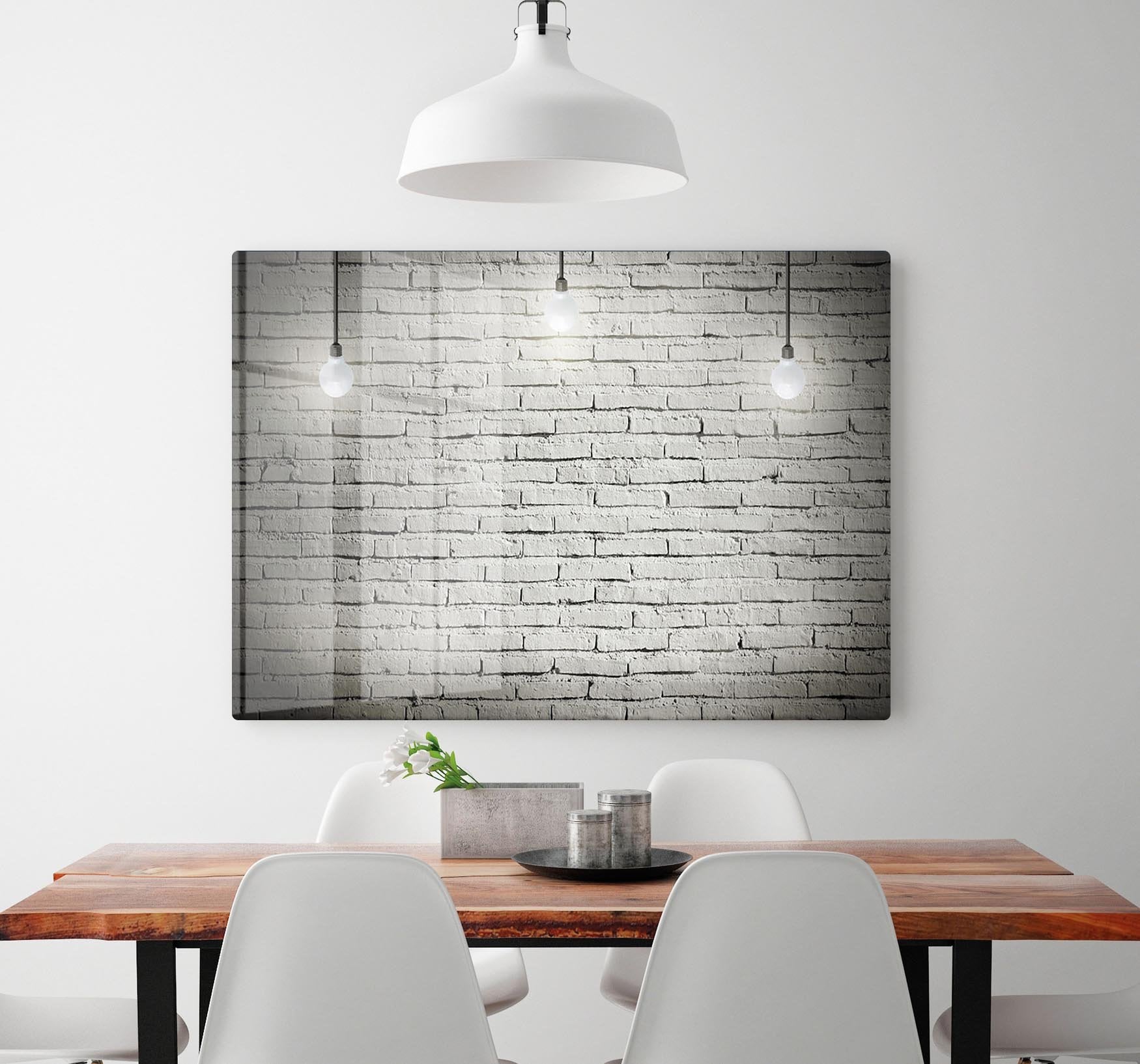 Industrial interior with wooden HD Metal Print - Canvas Art Rocks - 2