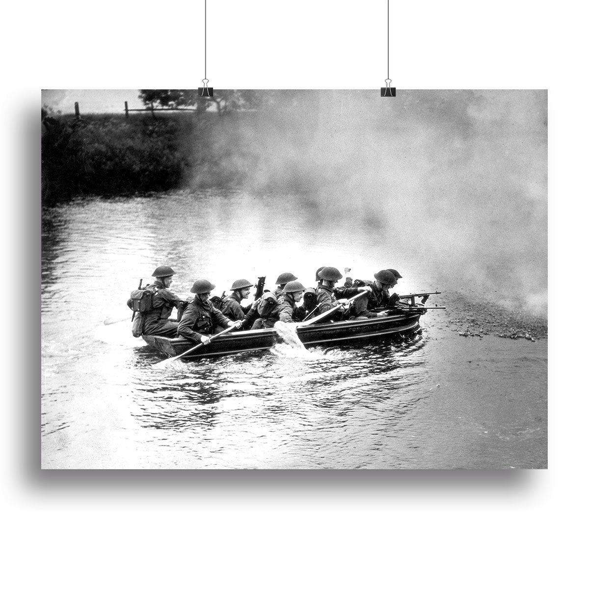 Infantry brigade assault boat drill Canvas Print or Poster