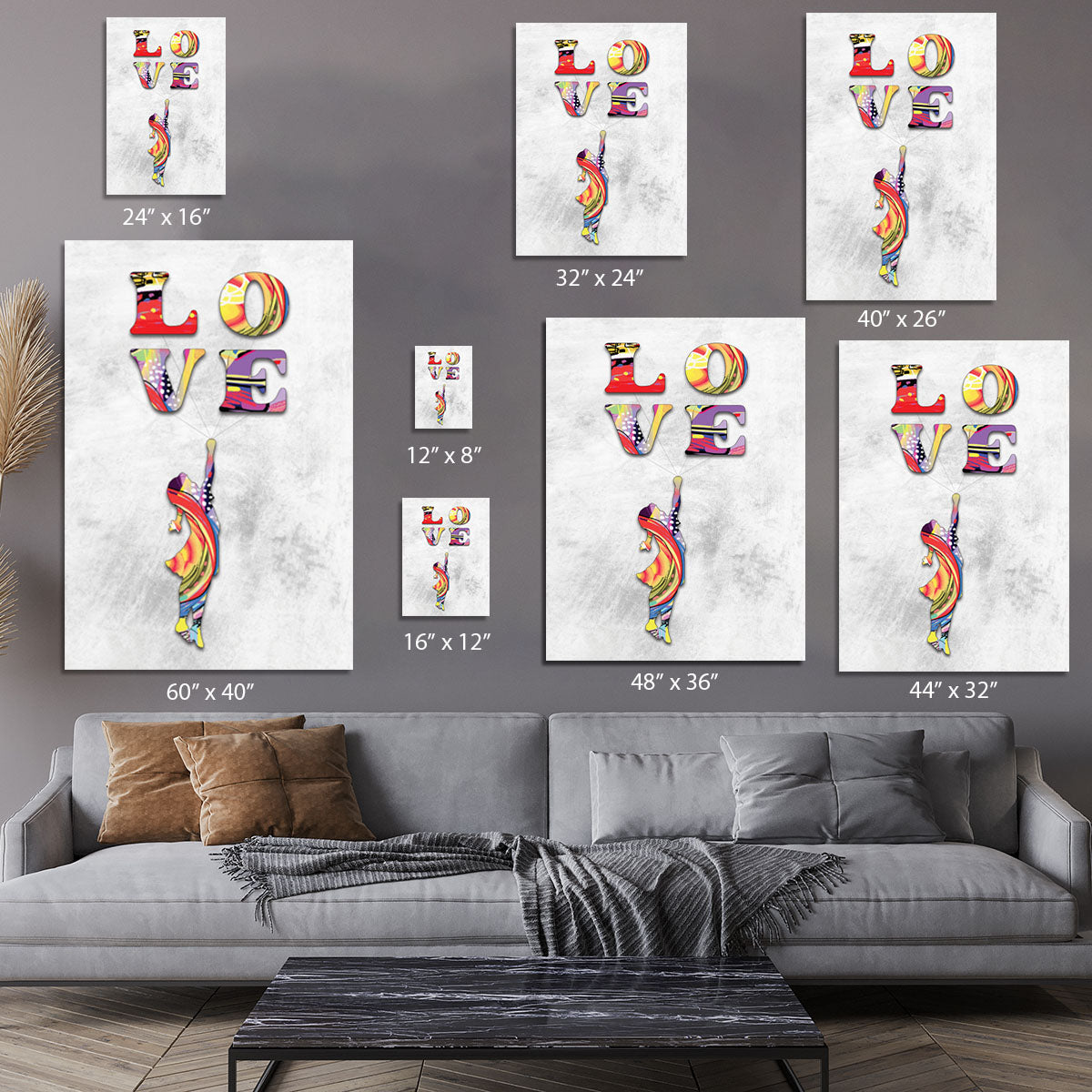 Inspired By Flying Love Canvas Print or Poster - Canvas Art Rocks - 7