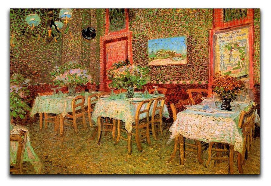 Interior of a restaurant by Van Gogh Canvas Print & Poster  - Canvas Art Rocks - 1