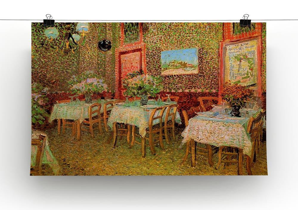 Interior of a restaurant by Van Gogh Canvas Print & Poster - Canvas Art Rocks - 2