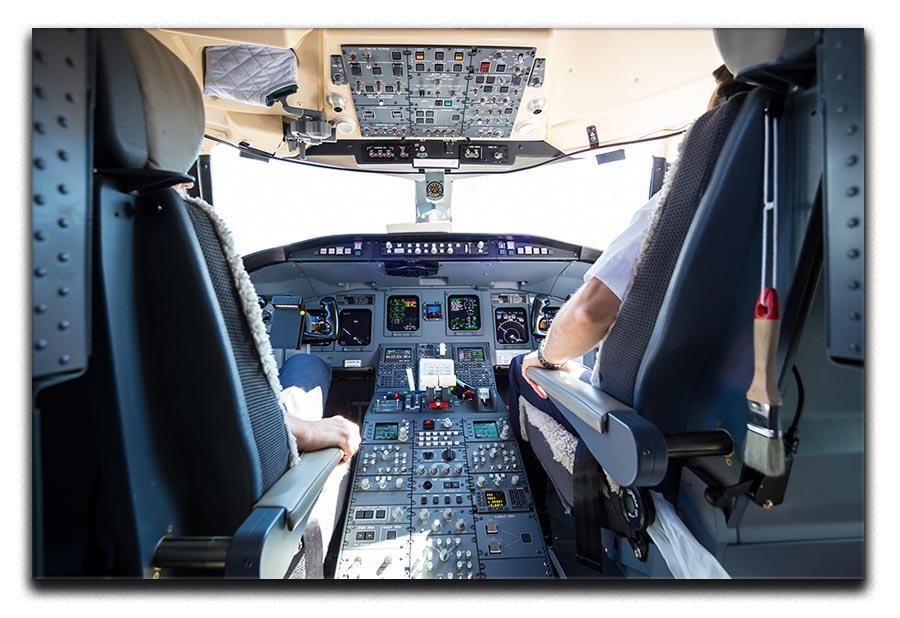 Interior of airplane cockpit Canvas Print or Poster  - Canvas Art Rocks - 1