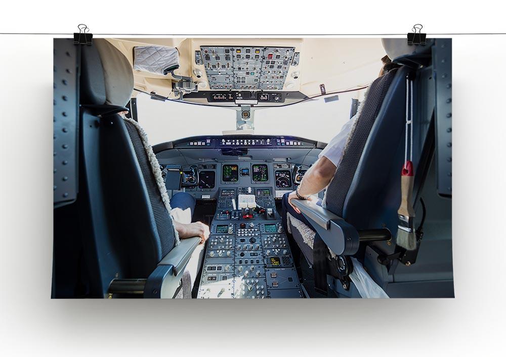 Interior of airplane cockpit Canvas Print or Poster - Canvas Art Rocks - 2
