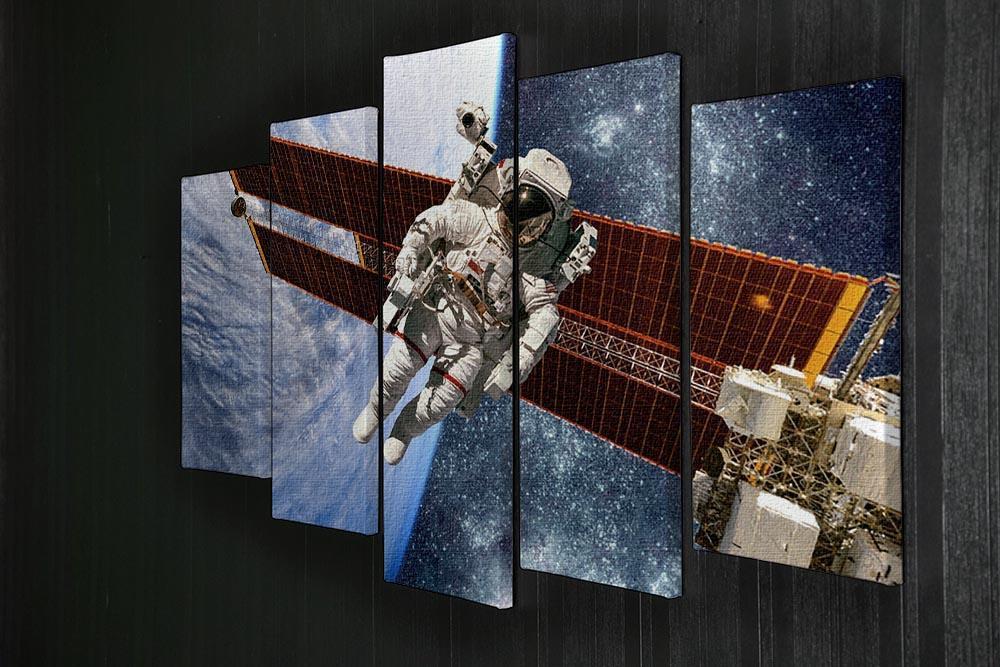 International Space Station and astronaut 5 Split Panel Canvas - Canvas Art Rocks - 2