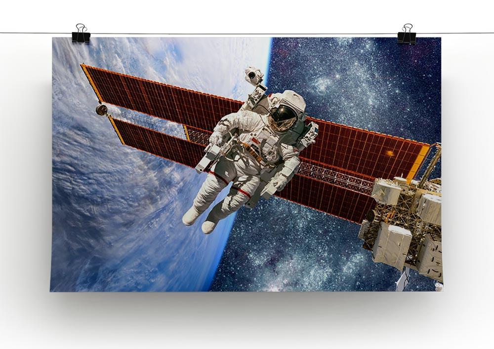 International Space Station and astronaut Canvas Print or Poster - Canvas Art Rocks - 2