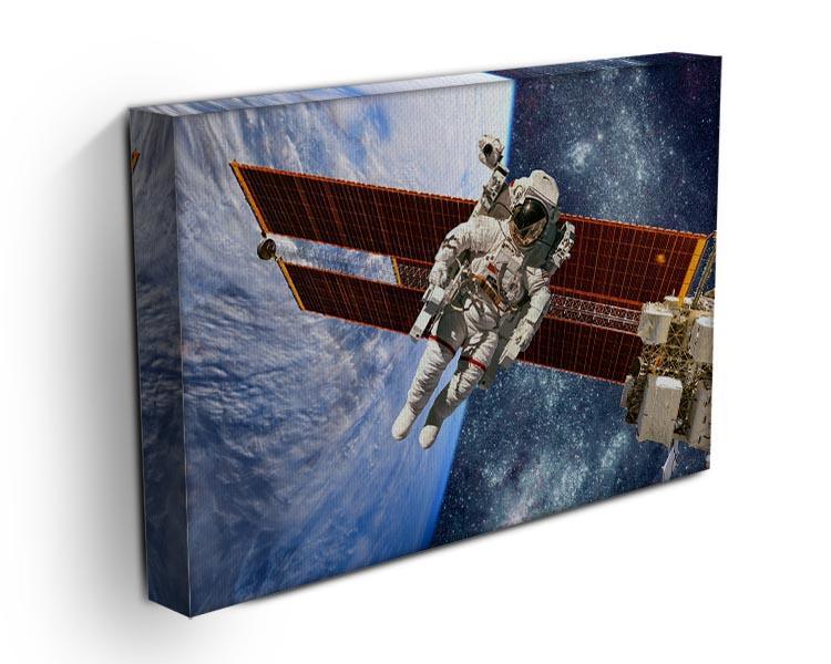 International Space Station and astronaut Canvas Print or Poster - Canvas Art Rocks - 3