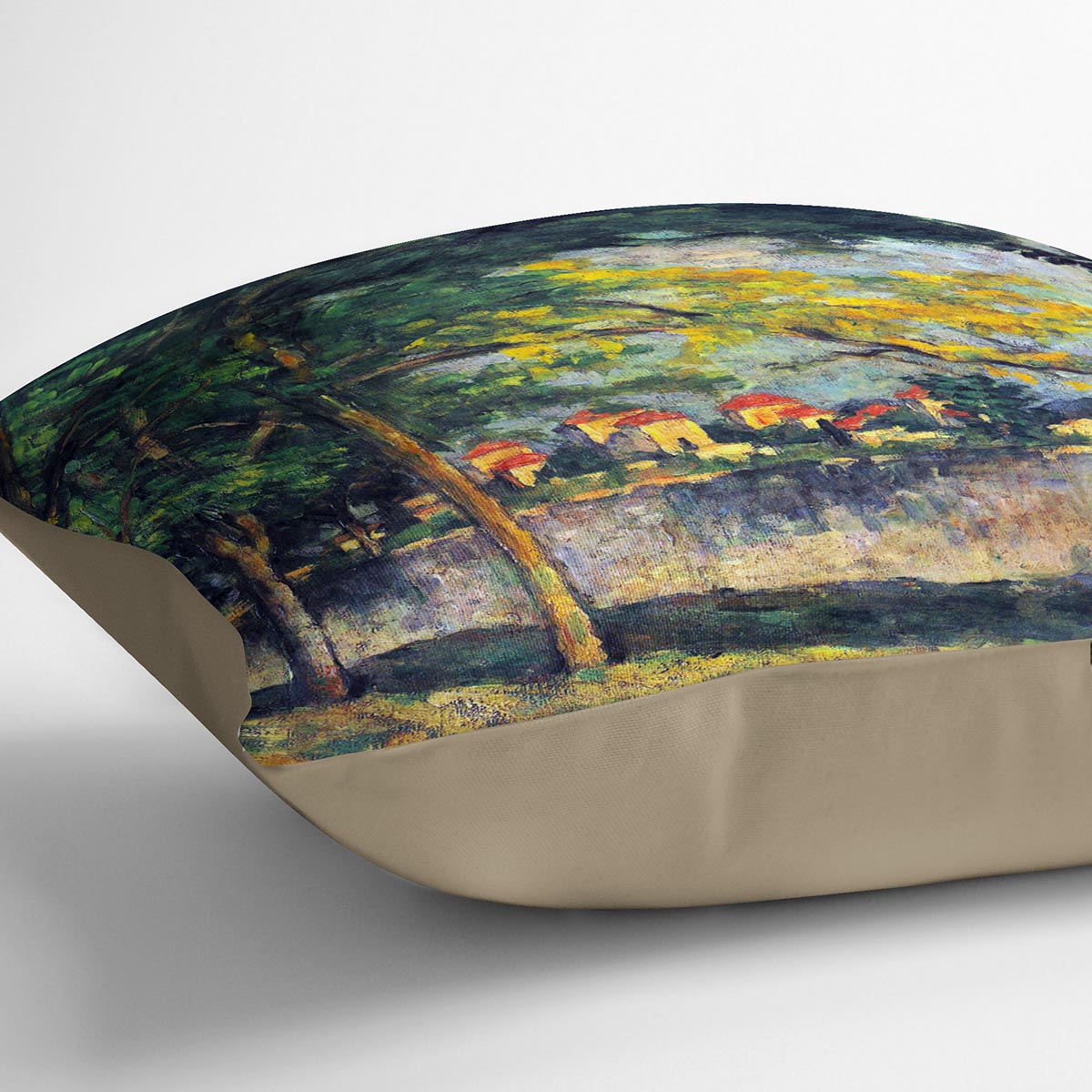Into Street by Cezanne Cushion - Canvas Art Rocks - 2