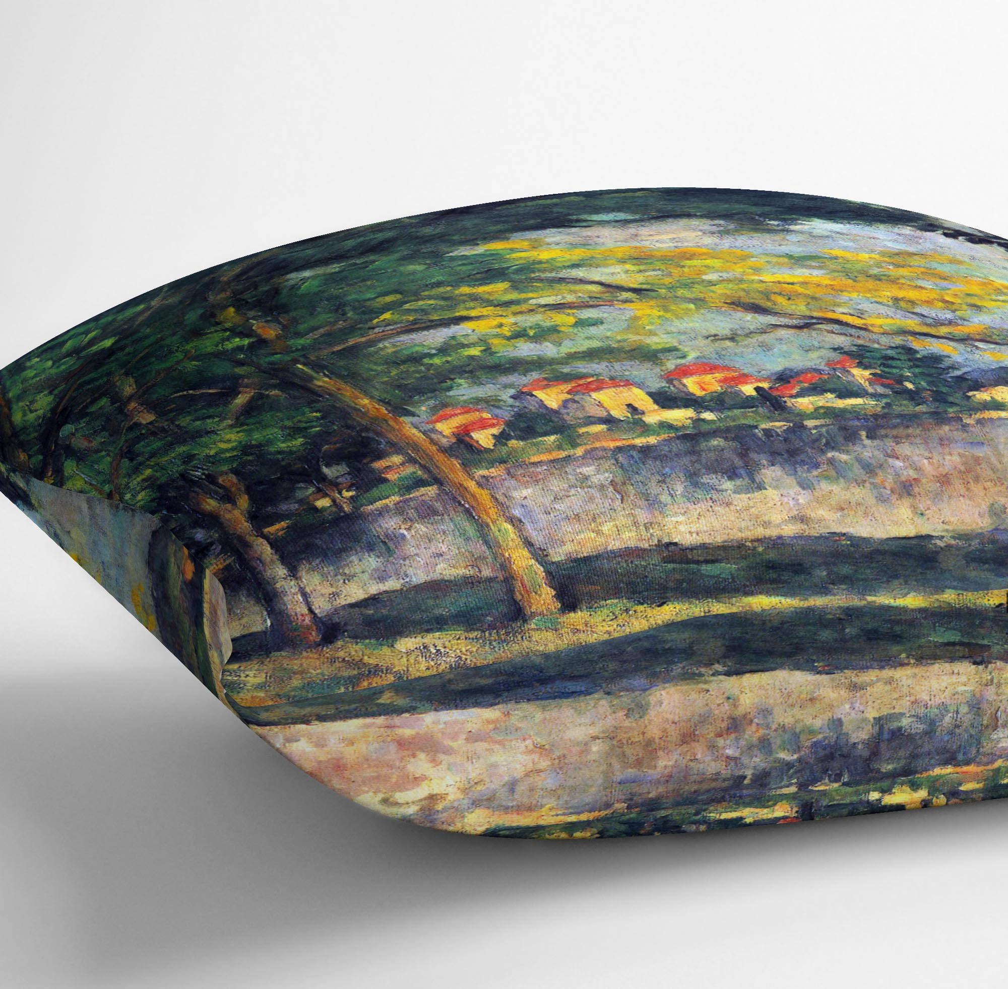 Into Street by Cezanne Cushion - Canvas Art Rocks - 3