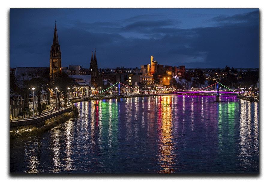 Inverness at night Canvas Print or Poster - Canvas Art Rocks - 1