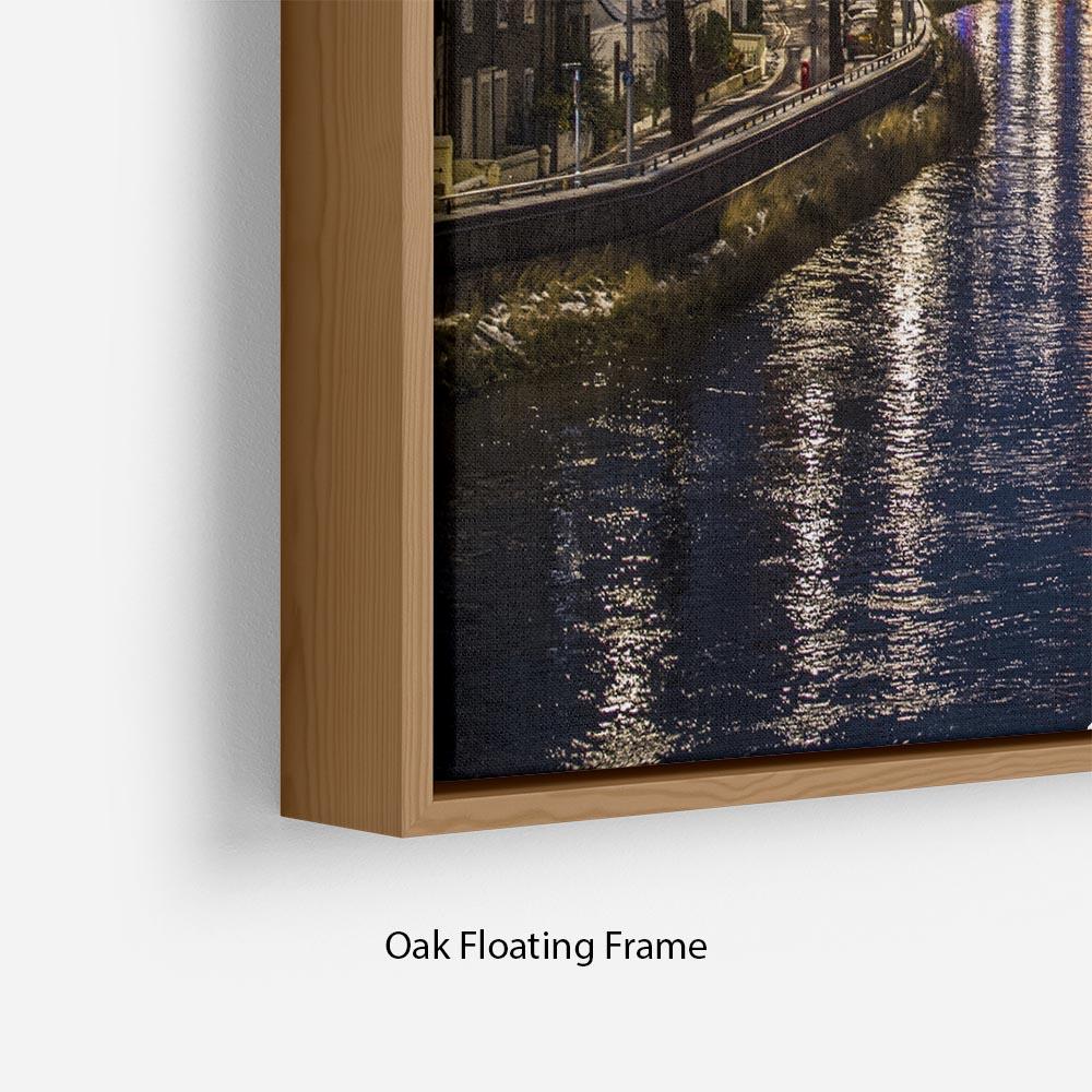 Inverness at night Floating Frame Canvas - Canvas Art Rocks - 10