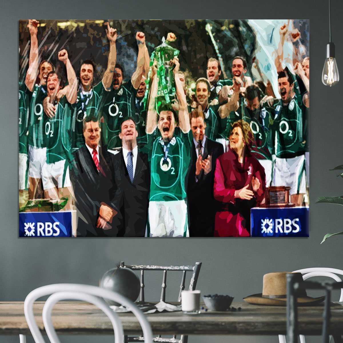 Ireland 6 Nations Grand Slam 2018 Canvas Print or Poster