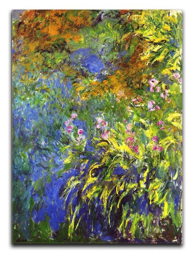 Iris at the sea rose pond 2 by Monet Canvas Print & Poster  - Canvas Art Rocks - 1