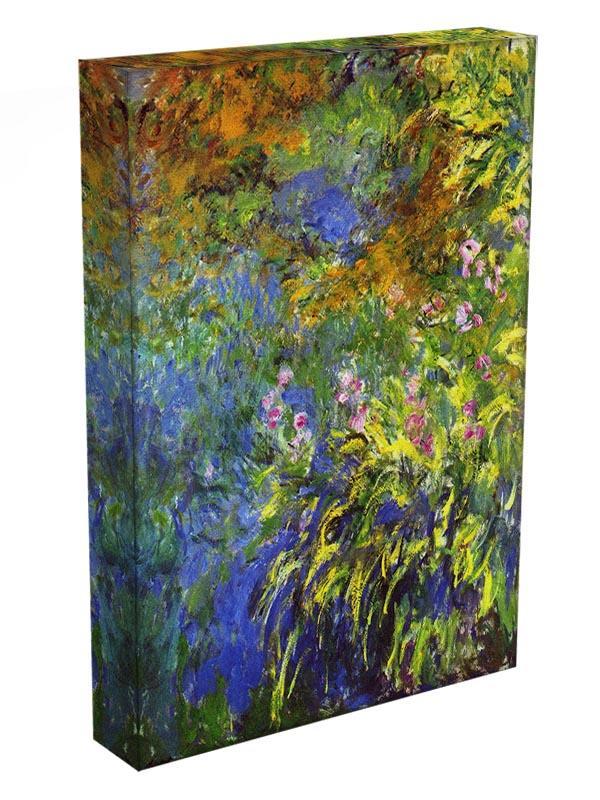 Iris at the sea rose pond 2 by Monet Canvas Print & Poster - Canvas Art Rocks - 3