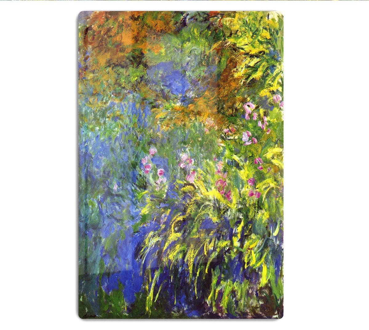Iris at the sea rose pond 2 by Monet HD Metal Print
