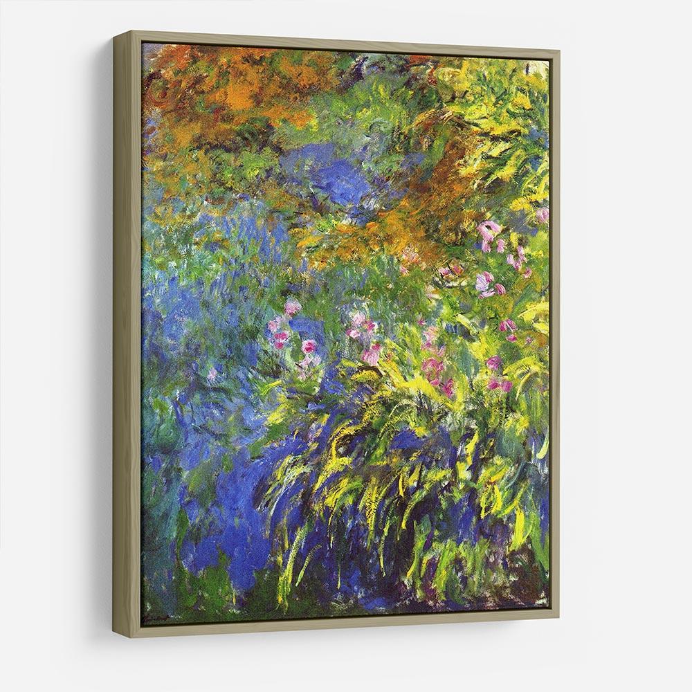 Iris at the sea rose pond 2 by Monet HD Metal Print