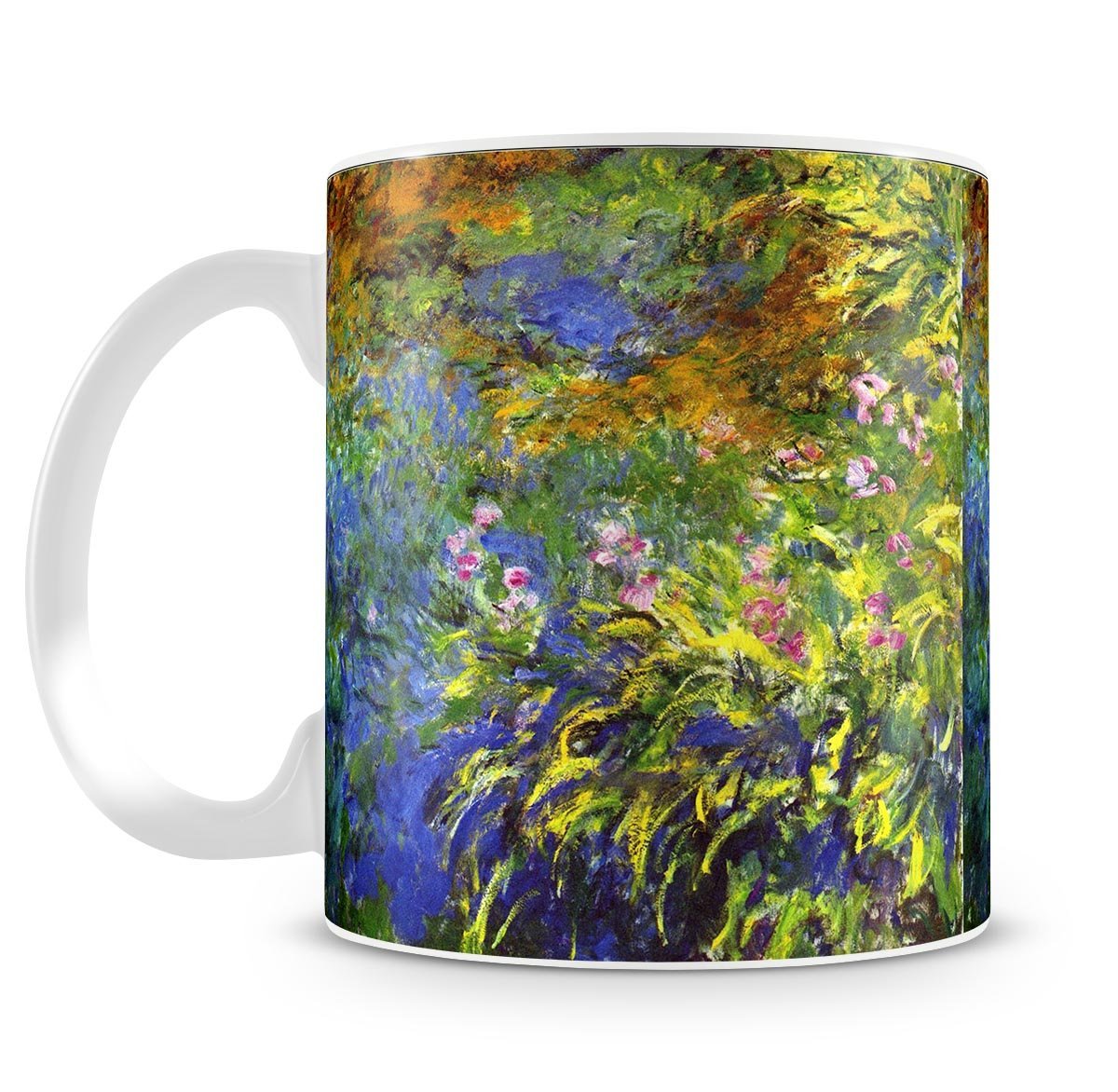Iris at the sea rose pond 2 by Monet Mug - Canvas Art Rocks - 4