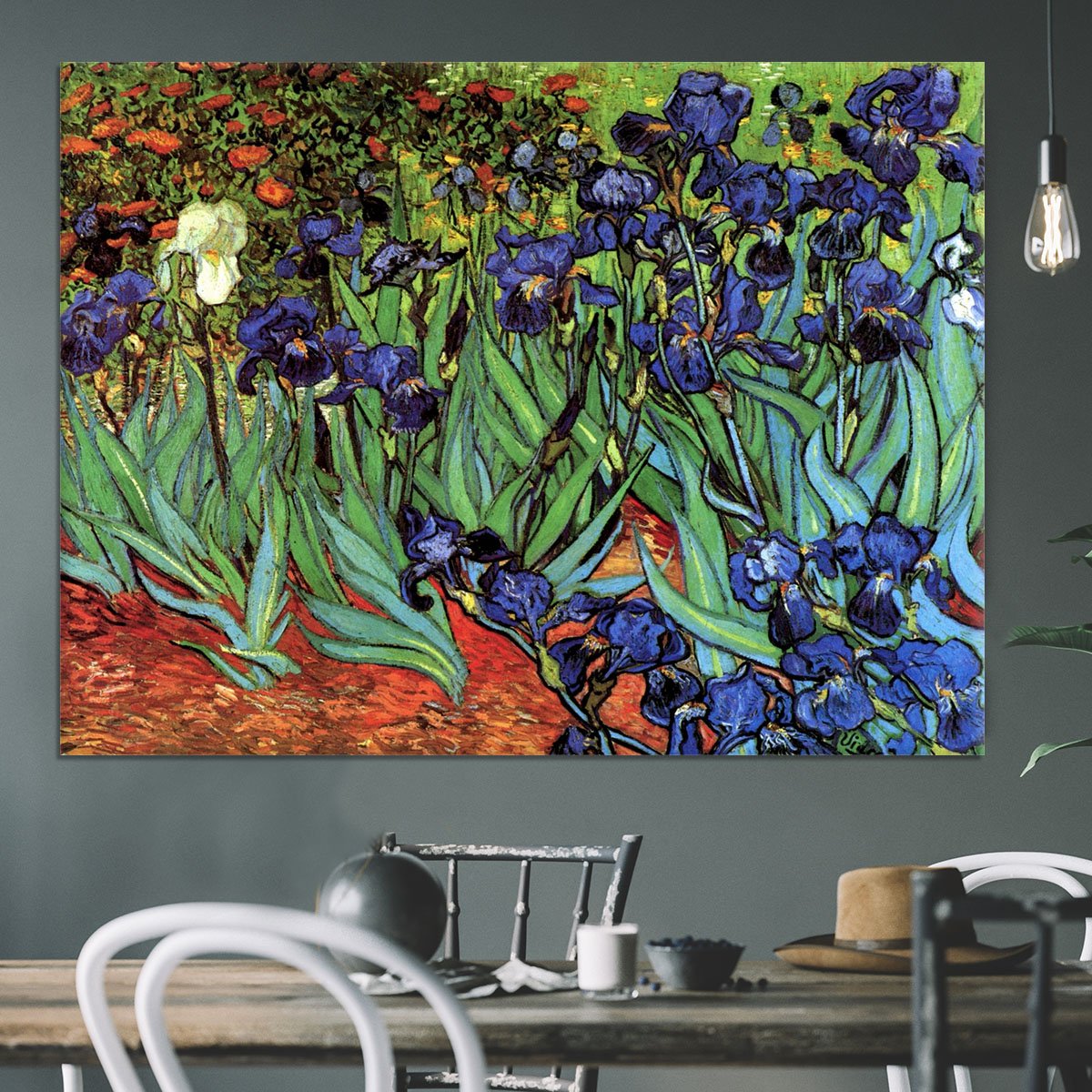 Irises 2 by Van Gogh Canvas Print or Poster