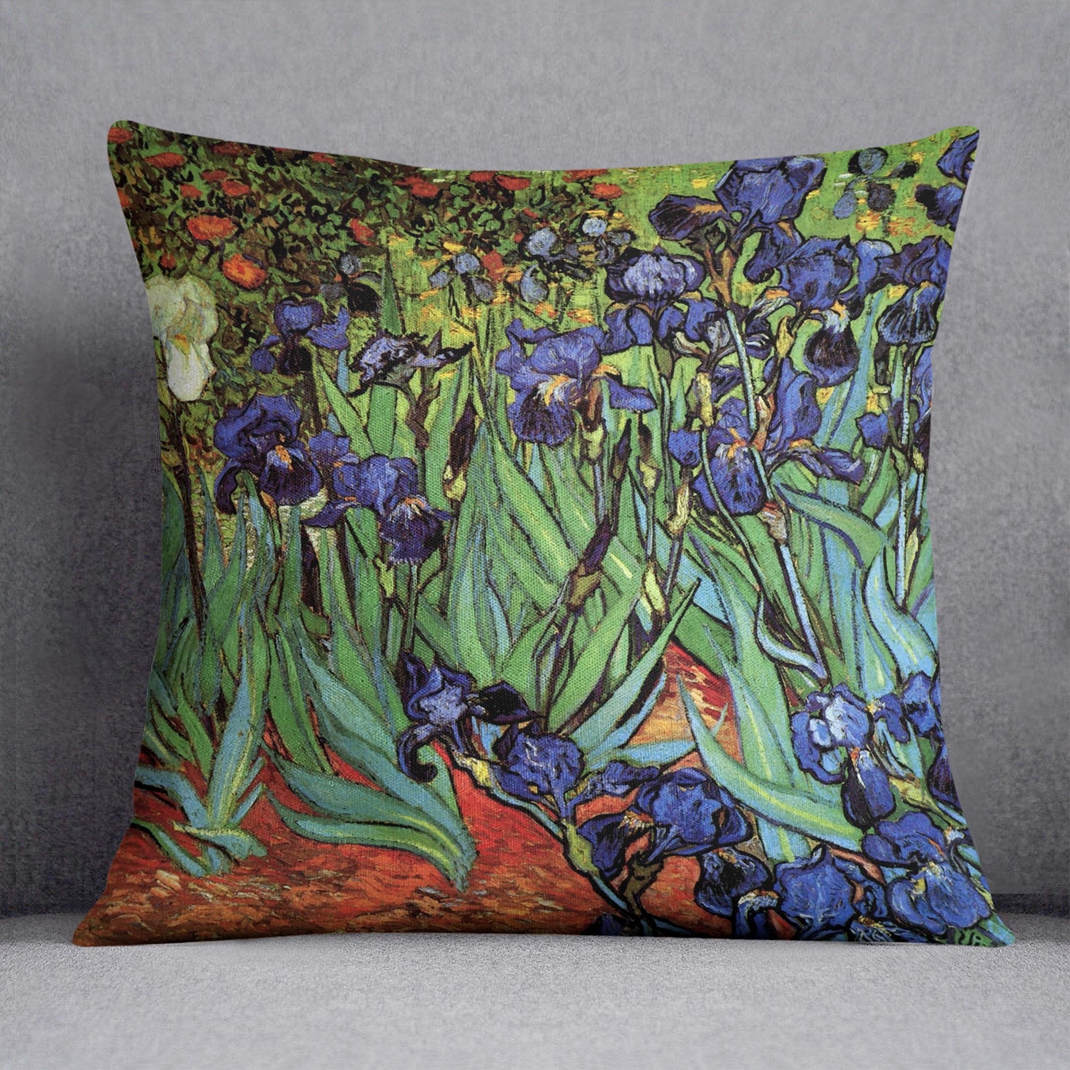 Irises 2 by Van Gogh Throw Pillow