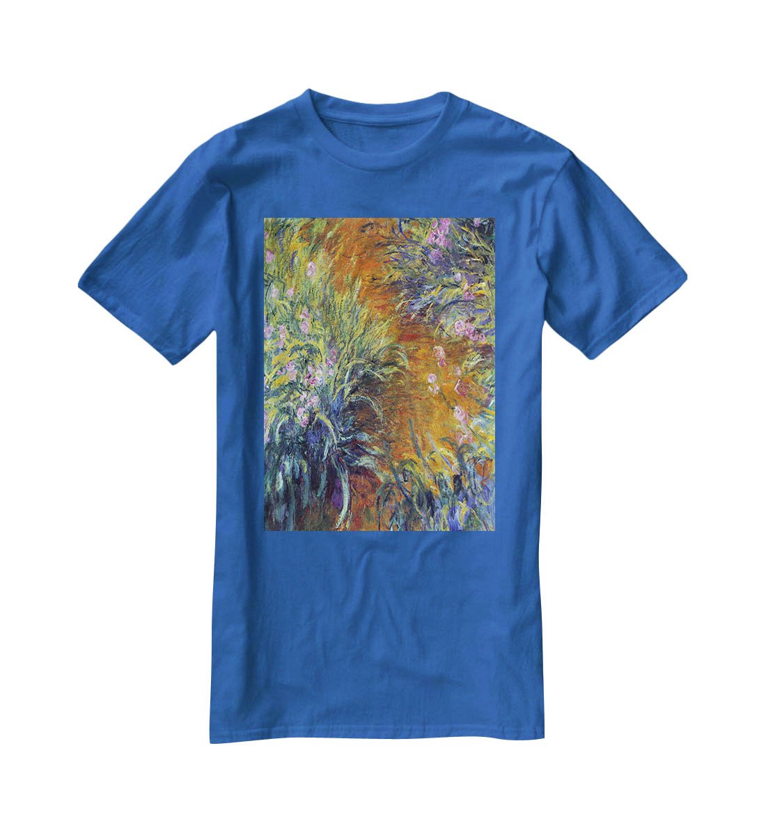 Irises by Monet T-Shirt - Canvas Art Rocks - 2