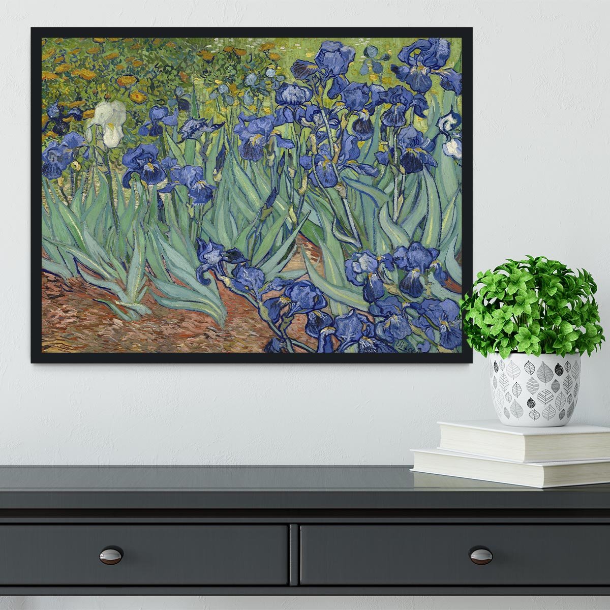 Irises by Van Gogh Framed Print - Canvas Art Rocks - 2