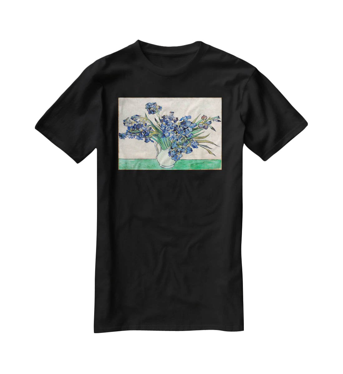 Irises in a vase T-Shirt - Canvas Art Rocks - 1