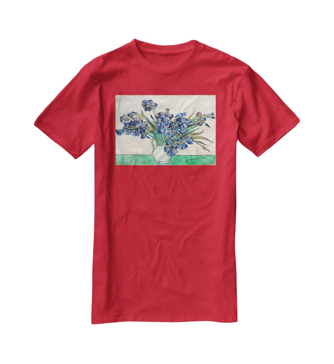 Irises in a vase T-Shirt - Canvas Art Rocks - 4