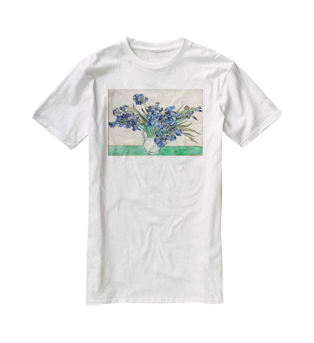 Irises in a vase T-Shirt - Canvas Art Rocks - 5