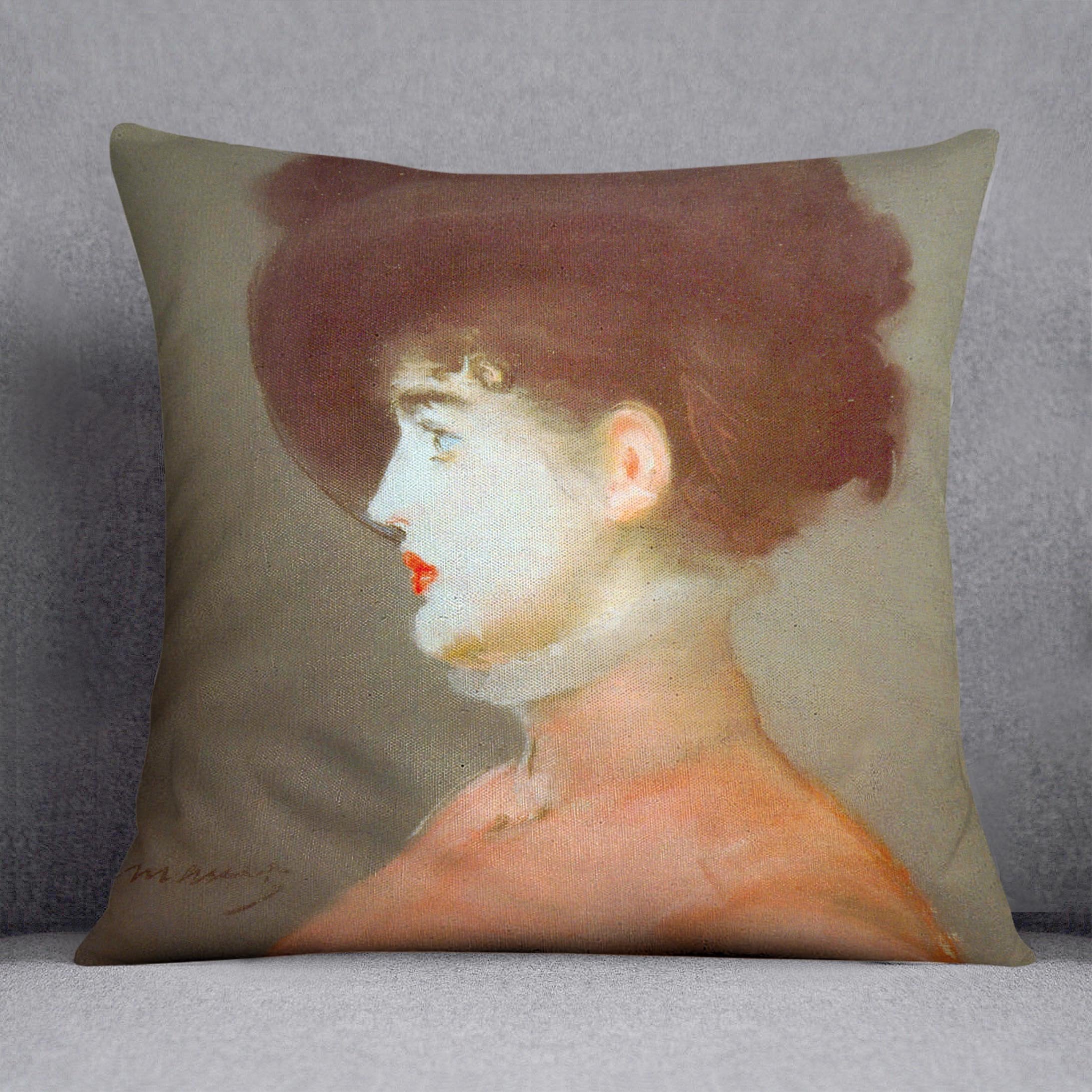 Irma Brunne by Manet Throw Pillow