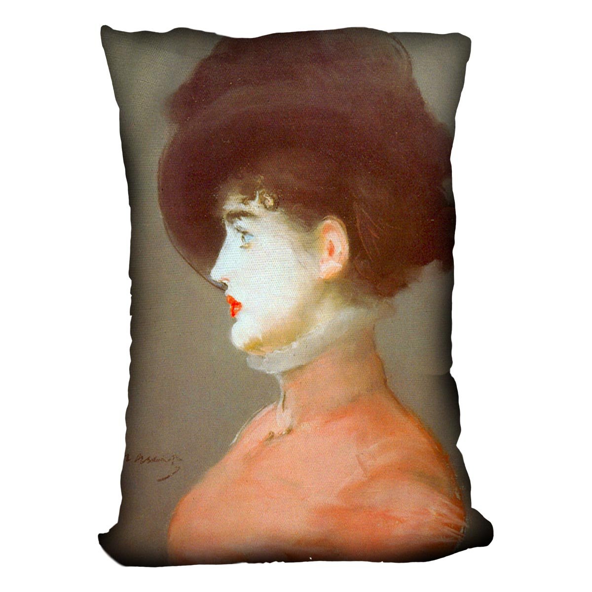 Irma Brunne by Manet Throw Pillow