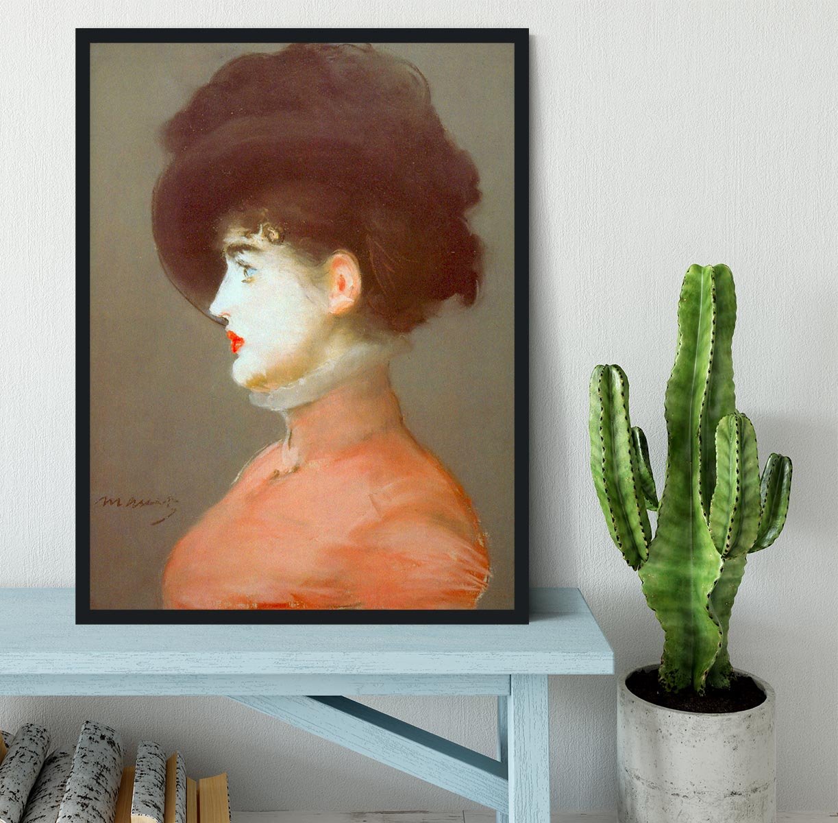 Irma Brunne by Manet Framed Print - Canvas Art Rocks - 2