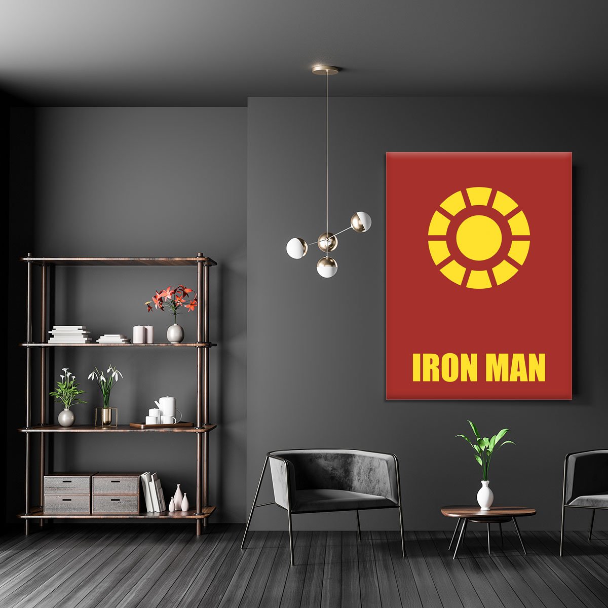 Iron Man Minimal Movie Canvas Print or Poster