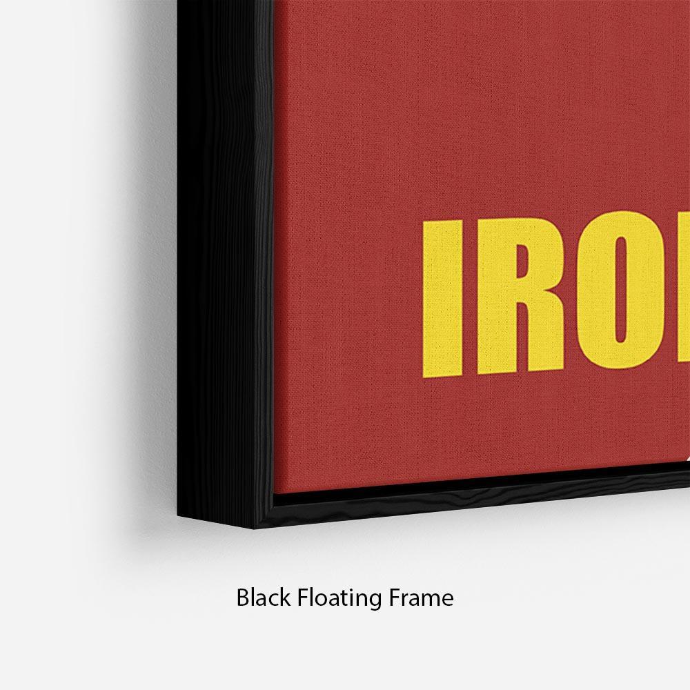 Iron Man Minimal Movie Floating Frame Canvas - Canvas Art Rocks - 2