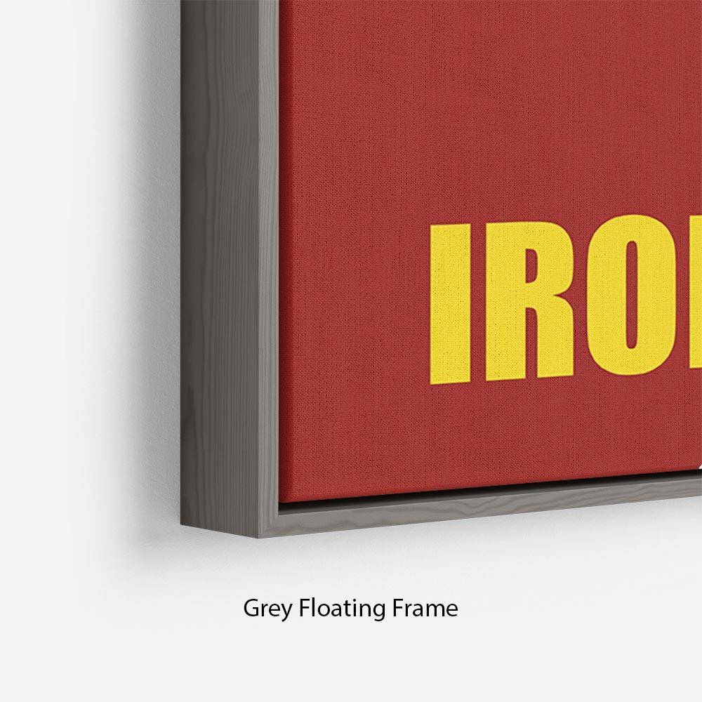 Iron Man Minimal Movie Floating Frame Canvas - Canvas Art Rocks - 4