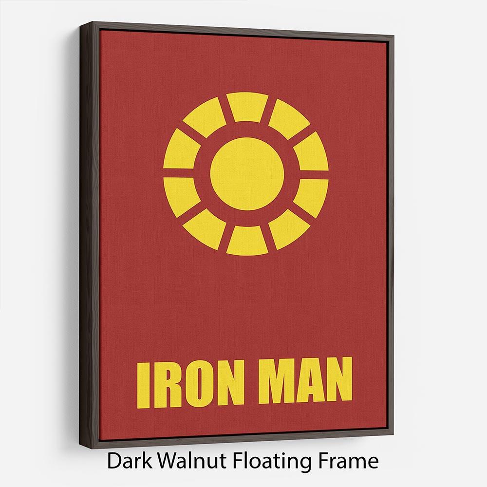 Iron Man Minimal Movie Floating Frame Canvas - Canvas Art Rocks - 5