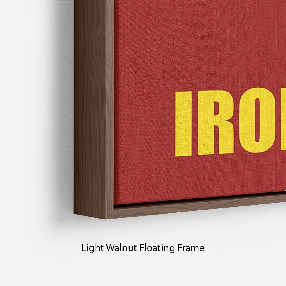 Iron Man Minimal Movie Floating Frame Canvas - Canvas Art Rocks - 8