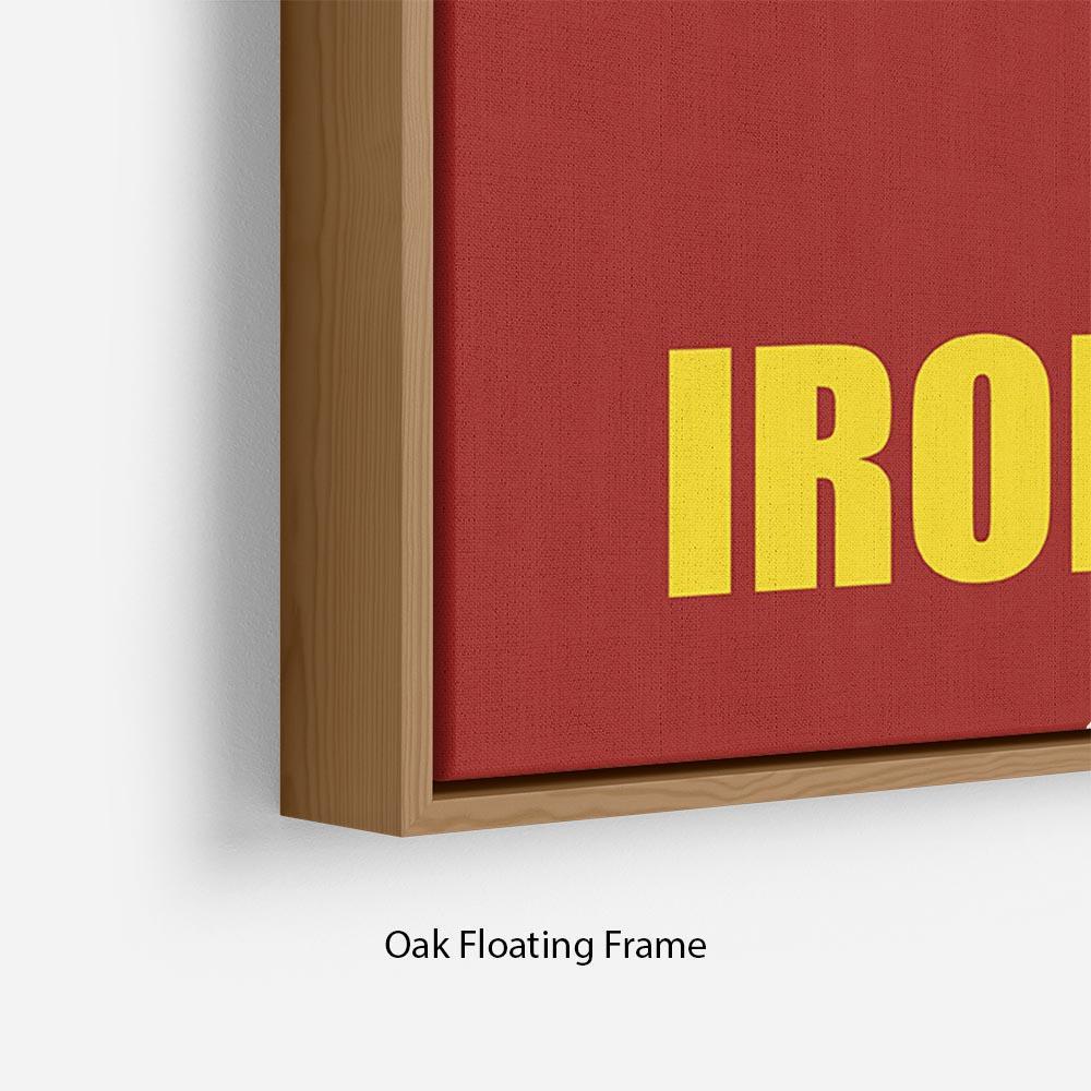 Iron Man Minimal Movie Floating Frame Canvas - Canvas Art Rocks - 10