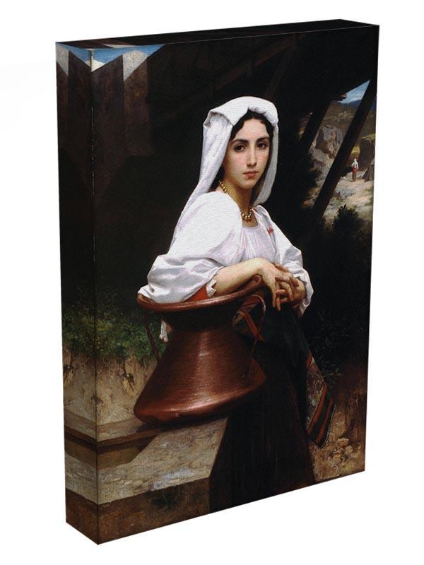 Italian Girl Drawing Water By Bouguereau Canvas Print or Poster - Canvas Art Rocks - 3