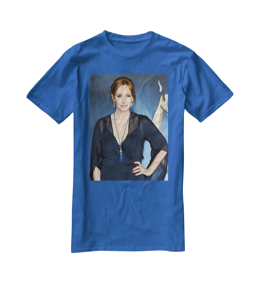 J K Rowling T-Shirt - Canvas Art Rocks - 2