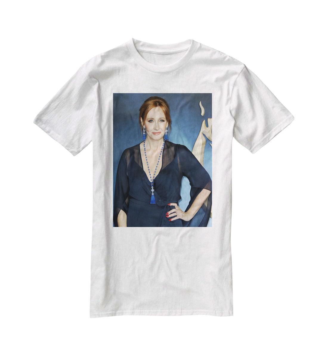 J K Rowling T-Shirt - Canvas Art Rocks - 5