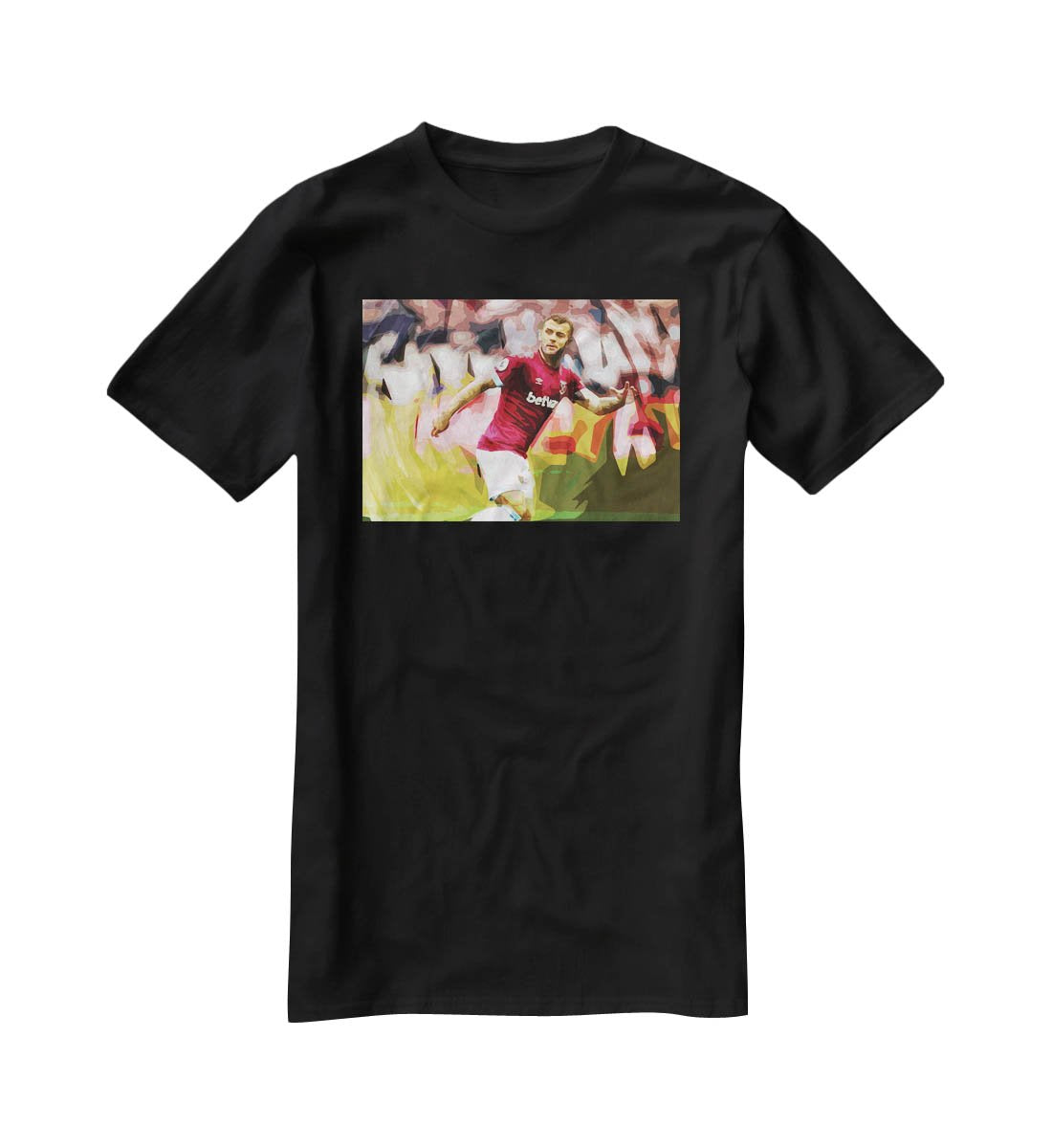 Jack Wilshere West Ham T-Shirt - Canvas Art Rocks - 1