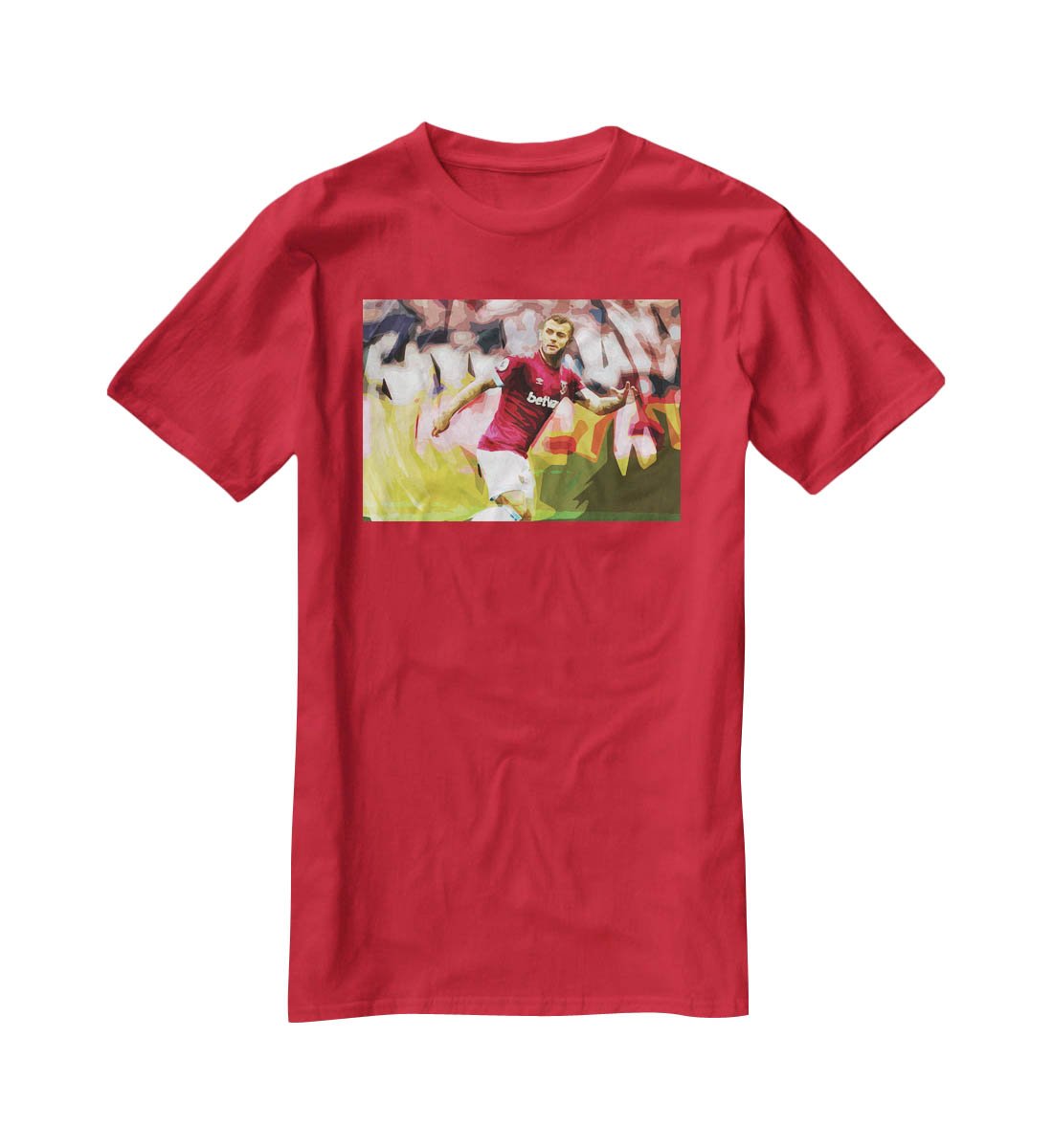 Jack Wilshere West Ham T-Shirt - Canvas Art Rocks - 4