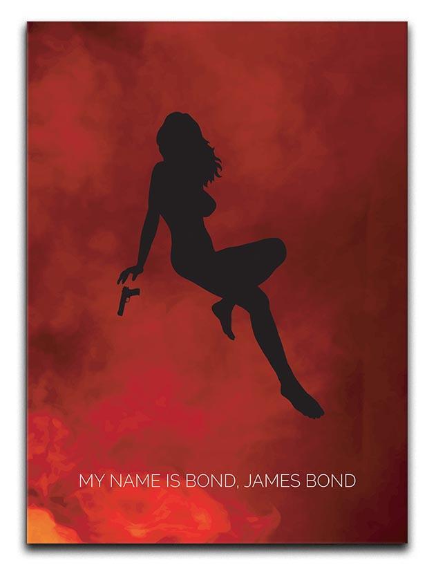 James Bond Minimal Movie Canvas Print or Poster  - Canvas Art Rocks - 1