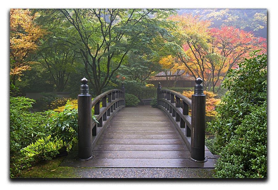 Japanese Garden Oregon in Autumn Canvas Print or Poster  - Canvas Art Rocks - 1