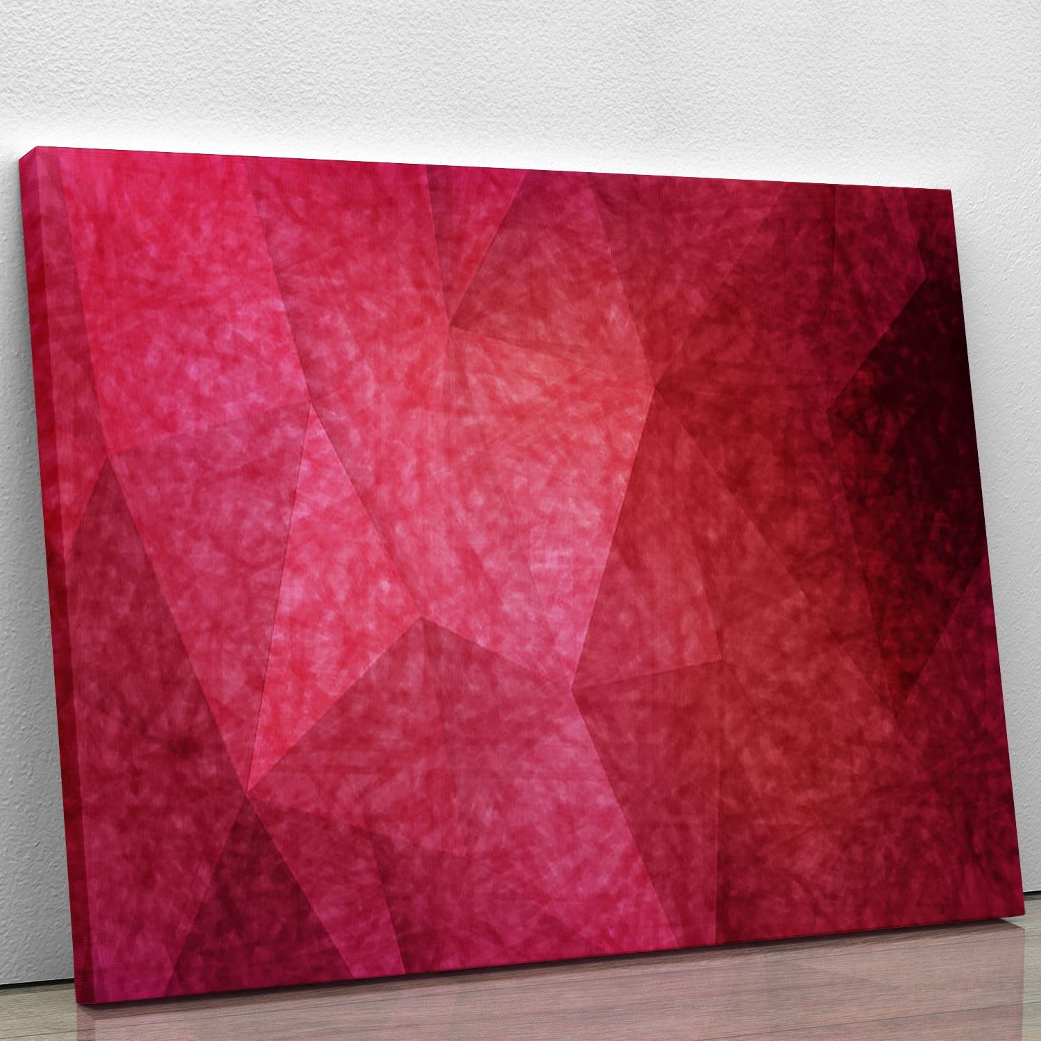 Japanese paper red background Canvas Print or Poster